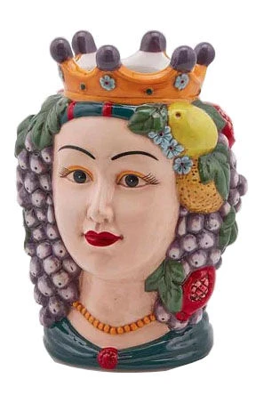 Oldenhof Siciliaans hoofd vrouw L ø 15 cm x 22 cm aardewerk multicolor Oldenhof Siciliaans Hoofd Vrouw L ø 15 Cm X 22 Cm Aardewerk Multicolor -Servieswinkel 017751 29