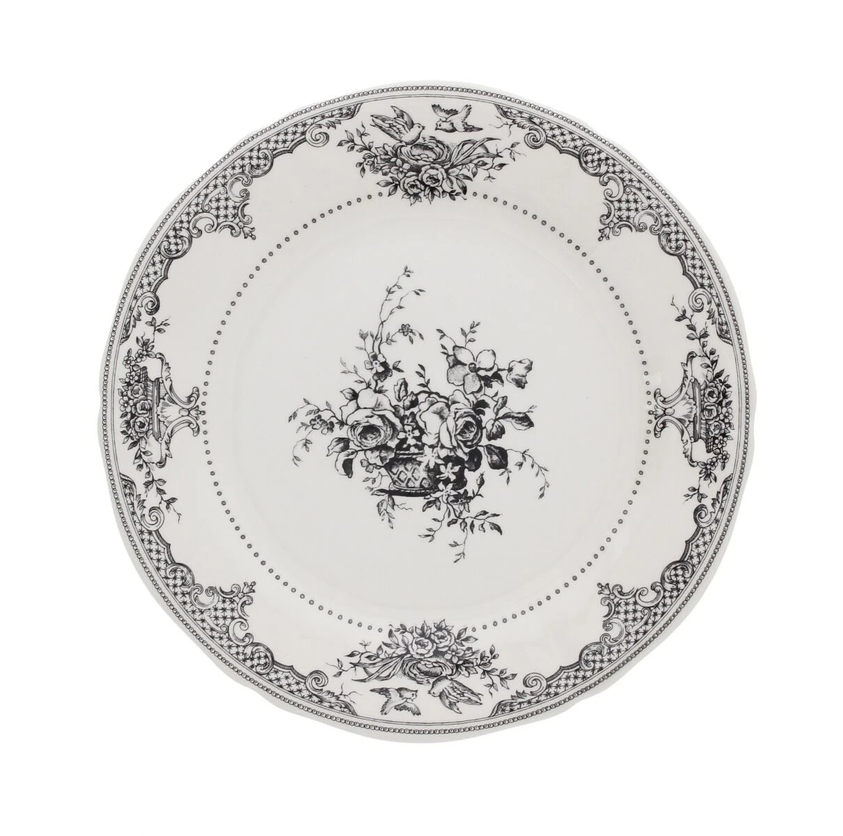 Gien Fleurs dessertbord ø 22 cm keramiek crème Gien Fleurs Dessertbord ø 22 Cm Keramiek Crème -Servieswinkel 2342467 1