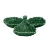 Bordallo Koolblad 3-delige Olijfschaal Aardewerk Groen -Servieswinkel 3delig 1
