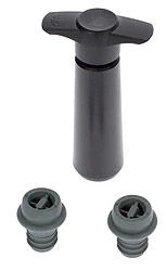 Vacu Vin Wijnpompset Kunststof Zwart 3-delig