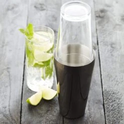 Point-Virgule Boston Shaker 750 Ml Rvs Glas Zwart -Servieswinkel 63490c7a874b0854f86a47c4e8a3cf9949150893
