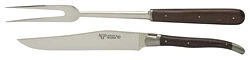 Laguiole en Aubrac trancheerset wengéhout bruin 2-delig Laguiole En Aubrac Trancheerset Wengéhout Bruin 2-delig -Servieswinkel 8161 22042 1