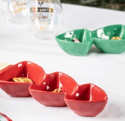 Ladelle Jingle Berry Serveerschaal Porselein Rood -Servieswinkel ber2 1