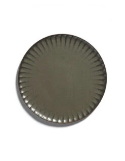Serax INKU By Sergio Herman Bord XL ø 27 Cm H 1,7 Cm Aardewerk Groen -Servieswinkel bordxl2