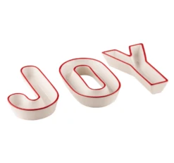 Ladelle Letters Joy Schalenset Porselein 3-delig