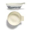 Serax Feast By Ottolenghi Tapasbord L ø 11 Cm H 3,5 Cm Aardewerk White + Swirl-Stripes Blue -Servieswinkel serax feast by ottolenghi tapasbord l 11 cm h 3 5 cm aardewerk white swirl stripes blue