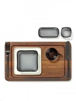 Serax HEII Marcel Wolterinck Dienblad 25 X 16 Cm H 2 Cm Hout Donkerbruin -Servieswinkel serax heii by marcel wolterinck3 1