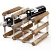 Traditional Wine Rack Co. Wijnrek Voor 9 Flessen Donker Eikenhout -Servieswinkel sorrells wijnrek voor 9 flessen twc9ardo front image